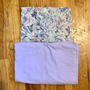 Duvet cover and fitted sheet